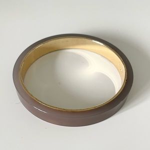 J.Crew | Nude Lucite & Gold Bangle